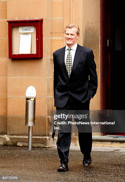 Gordon Wood leaves Darlinghurst Court on November 19, 2008 in Sydney, Australia. Wood is currently accused of the murder of model Caroline Byrne,...