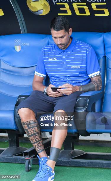 Marco Borriello of Spal during the Italian Serie A football match S.S. Lazio vs Spal at the Olympic Stadium in Rome, august on 20, 2017.