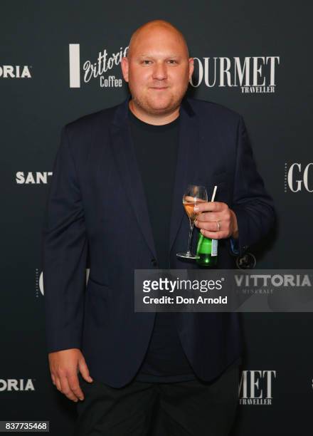 Monty Koludrovic poses at the 2018 Gourmet Traveller National Restaurant Awards at Chin Chin Restaurant on August 23, 2017 in Sydney, Australia.