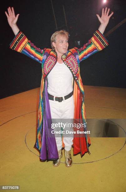 Actor and singer Jason Donovan stars in 'Joseph and the Amazing Technicolor Dreamcoat', 5th October 1992.