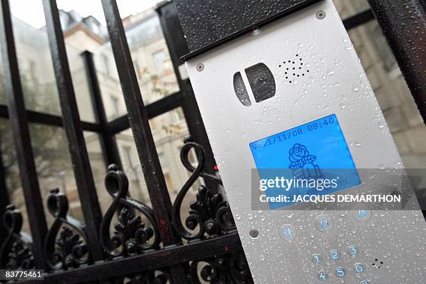View taken on November 21, 2008 shows the digital access lock in front of the socialist headquarters in Paris. Former presidential candidate Segolene...