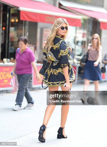 Model Maryna Linchuk attends call backs for the 2017 Victoria's Secret Fashion Show in Midtown on August 22, 2017 in New York City.
