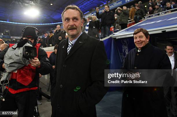 Head coach Peter Neururer of Duisburg is pictured prior to the 2nd Bundesliga match between MSV Duisburg and FSV Frankfurt at the MSV Arena on...