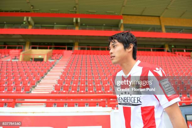 Atsuto Uchida of 1.FC Union Berlin during the presentation on august 23, 2017 in Berlin, Germany.