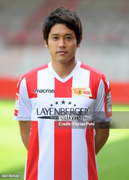 Atsuto Uchida of 1.FC Union Berlin during the presentation on august 23, 2017 in Berlin, Germany.