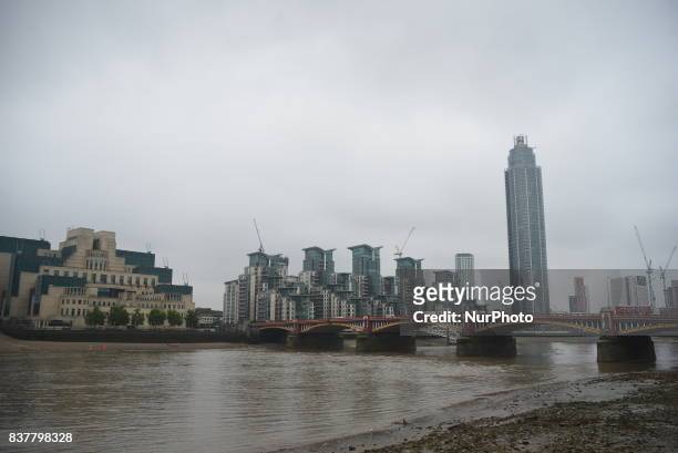 The Secret Intelligence Service, also known as MI6 headquarters building is pictured in London o August 23, 2017. The Secret Intelligence Service ,...