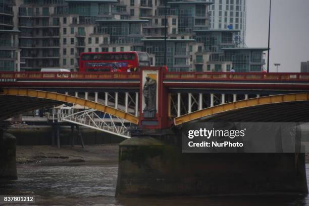 The Secret Intelligence Service, also known as MI6 headquarters building is pictured in London o August 23, 2017. The Secret Intelligence Service ,...