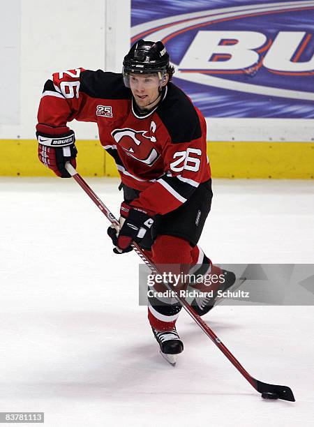 New Jersey Devils' Patrik Elias against the Tampa Bay Lightning during the second period of game five in the quarter final round of the Eastern...