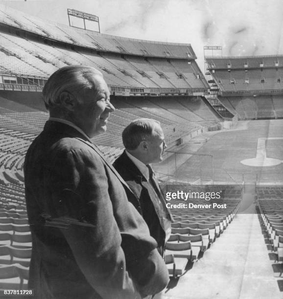 MacPhail, Lee -Groups American League President Future Home Of The A's? American League President Lee MacPhail visited Mile High stadium Wednesday...