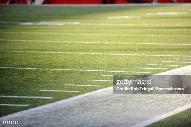 General view of the field before a game between the New England Patriots and the Buffalo Bills on November 9, 2008 at Gillette Stadium in Foxboro,...