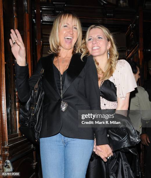 Carol McGiffin and Jackie Brambles attend the press night of 'Calendar Girls' in London.