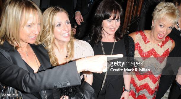 Carol McGiffin, Jackie Brambles, Coleen Nolan and Denise Welch attend the press night of 'Calendar Girls' in London.
