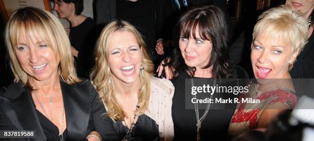 Carol McGiffin, Jackie Brambles, Coleen Nolan and Denise Welch attend the press night of 'Calendar Girls' in London.