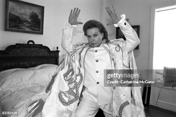 Puerto Rican astrologer Walter Mercado poses for a portrait in February 1996 in New York City, New York.