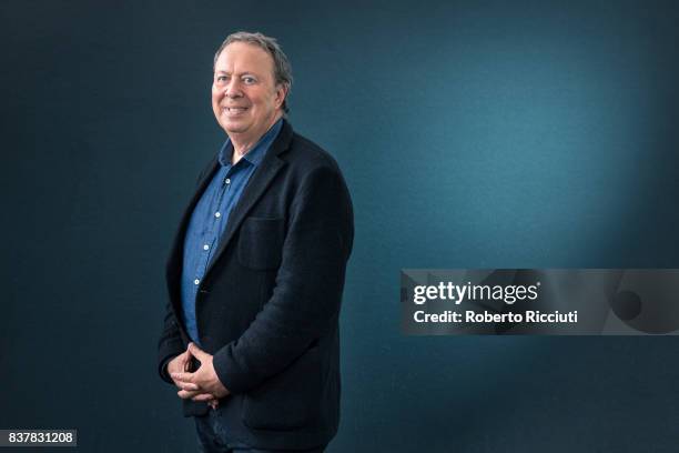 British TV presenter and political columnist Steve Richards attends a photocall during the annual Edinburgh International Book Festival at Charlotte...