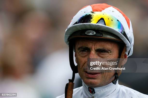 Gerald Mosse poses at York racecourse on August 23, 2017 in York, England.