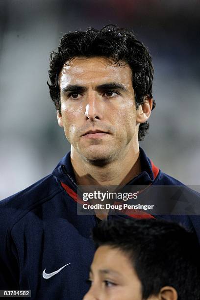 Jonathan Bornstein of the USA takes the field for player introductions prior to facing Guatemala during their semifinal round FIFA World Cup...