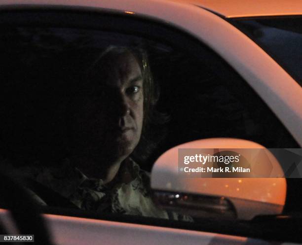 James May attends the filming of 'Top Gear' in Notting Hill, London.