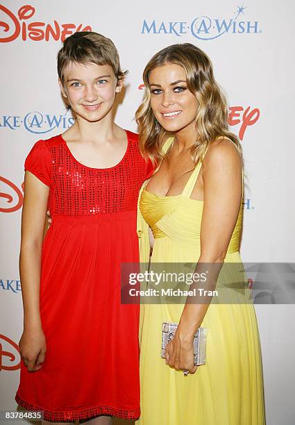 Rachael Gottes and Carmen Electra arrive at the Make-A-Wish Foundation's "Wish Night 2008" Awards Gala held at The Beverly Hills Hotel on November...