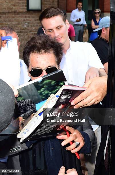 Actor Al Pacino is seen outside Robert De Niro birthday party on August 22, 2017 in New York City.