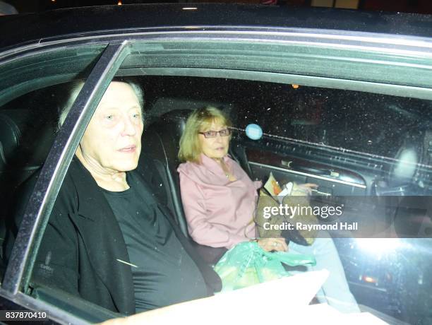 Actor Christopher Walken is seen outside Robert De Niro birthday party on August 22, 2017 in New York City.