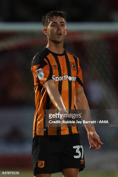 Robbie McKenzie of Hull City during the Carabao Cup Second Round match between Doncaster Rovers and Hull City at Keepmoat Stadium on August 22, 2017...
