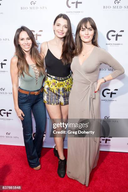 Kristin Campbell, Dashenka Giraldo and Alexandra Wagner attend the Official Launch Party Of Dr. Garth Fisher's BioMed Spa at Garth Fisher MD on...