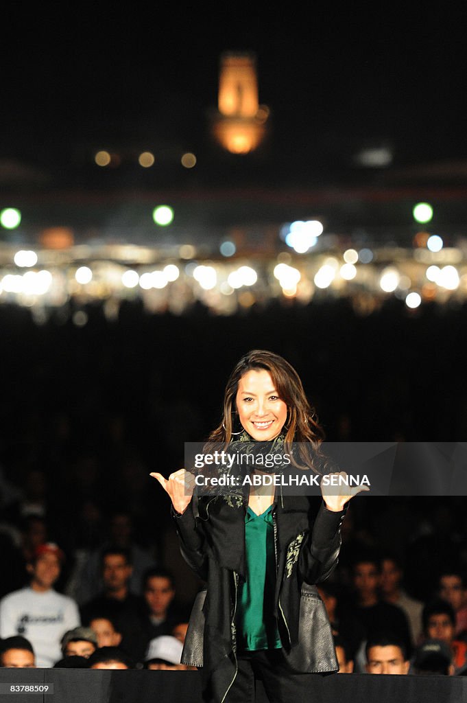 Malaysian actress Michelle Yeoh poses as