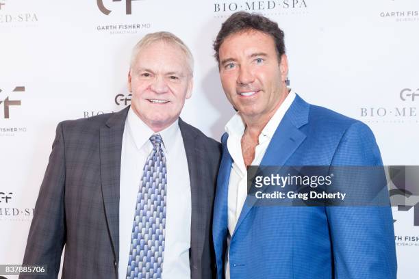 Fred Wilson and Dr. Garth Fisher attend the Official Launch Party Of Dr. Garth Fisher's BioMed Spa at Garth Fisher MD on August 22, 2017 in Beverly...
