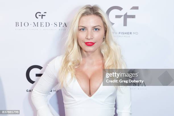 Recording Artist and Actress Grace Valerie attends the Official Launch Party Of Dr. Garth Fisher's BioMed Spa at Garth Fisher MD on August 22, 2017...
