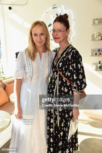 Rebecca Taylor and Christene Barberich attend the Eberjey x Rebecca Taylor Launch Event at Chillhouse on August 23, 2017 in New York City.