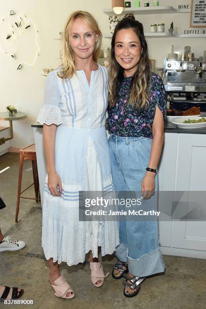 Rebecca Taylor and Caroline McGuire attend the Eberjey x Rebecca Taylor Launch Event at Chillhouse on August 23, 2017 in New York City.