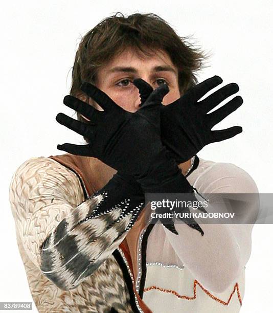 Brian Joubert of France performs his men's free skating on the 2nd day of the figure skating Cup of Russia, the fifth leg of the ISU Grand Prix...