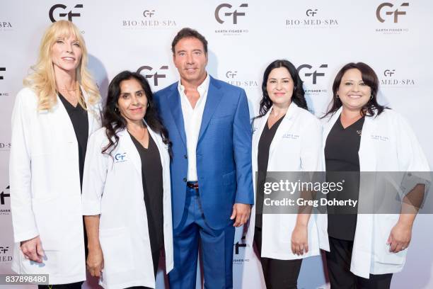Jodie Emery, Miluzka Camarero, Dr. Garth Fisher, Nicky Leon and Natalie Banchick attend the Official Launch Party Of Dr. Garth Fisher's BioMed Spa at...