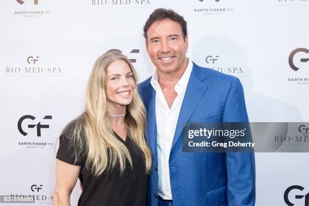 Jodie Emery and Dr. Garth Fisher attend the Official Launch Party Of Dr. Garth Fisher's BioMed Spa at Garth Fisher MD on August 22, 2017 in Beverly...