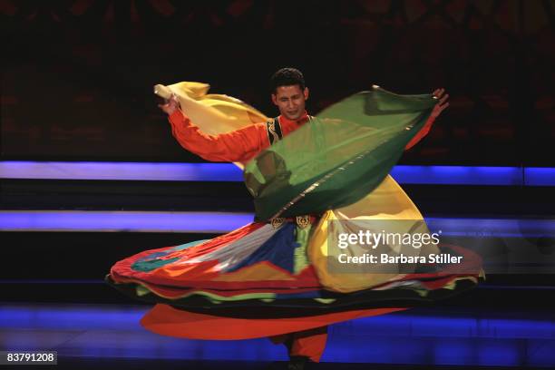 Shinouda Ayad performs during the semifinal of the TV show 'The Supertalent' on November 22, 2008 in Cologne, Germany.