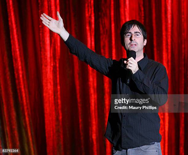 Comedian John Oliver performs on stage at John Oliver & Friends during The Comedy Festival 2008 presented by TBS at Caesars Palace on November 22,...