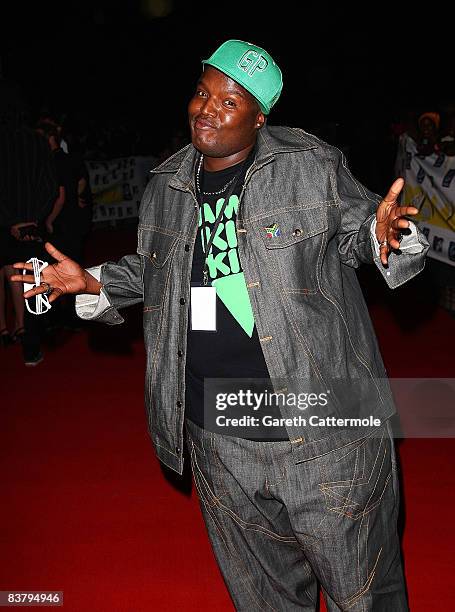 Hip Hop Pantsula, better known as HHP arrives for the MTV Africa Music Awards 2008 at the Abuja Velodrome on November 22, 2008 in Abuja, Nigeria.