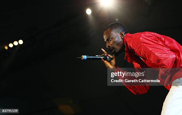 9ice performs on stage at the MTV Africa Music Awards 2008 at the Abuja Velodrome on November 22, 2008 in Abuja, Nigeria.