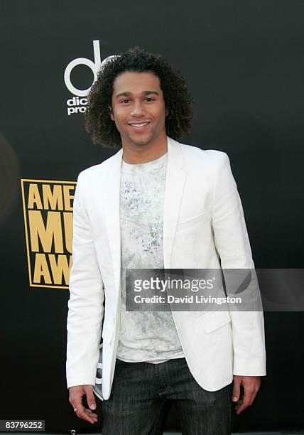 Actor Corbin Bleu arrives at the 2008 American Music Awards held at Nokia Theatre L.A. LIVE on November 23, 2008 in Los Angeles, California.