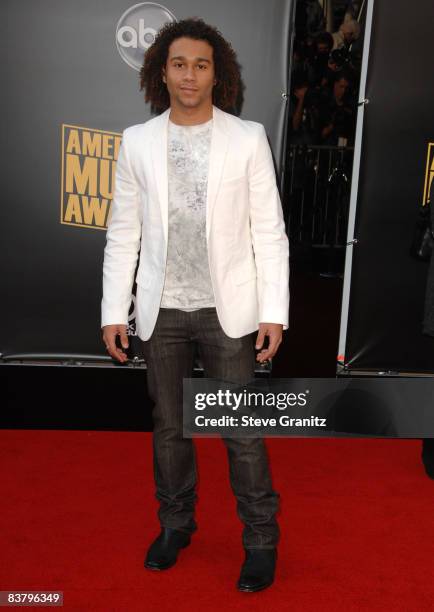 Actor Corbin Bleu arrives at the 2008 American Music Awards held at Nokia Theatre L.A. LIVE on November 23, 2008 in Los Angeles, California.