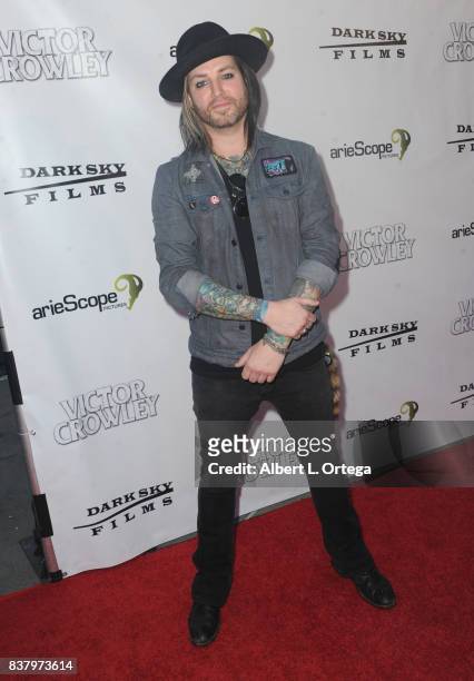Musician Ace Von Johnson arrives for the "Hatchet" 10th Anniversary Celebration held at ArcLight Cinemas on August 22, 2017 in Hollywood, California.