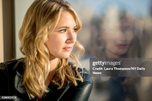 Actress Eliza Bennett photographed for NY Daily News on October 6 in New York City.