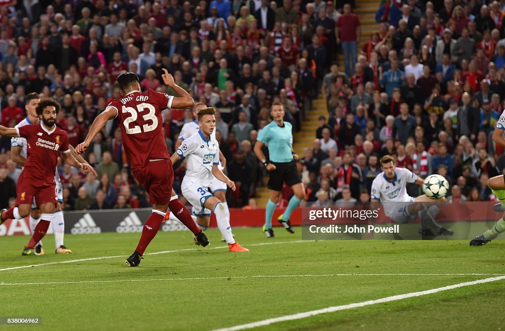 Liverpool FC v 1899 Hoffenheim - UEFA Champions League Qualifying Play-Offs Round: Second Leg