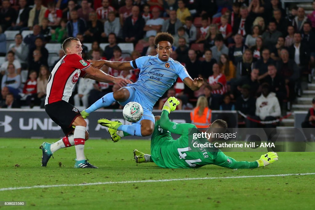 Southampton v Wolverhampton Wanderers - Carabao Cup Second Round