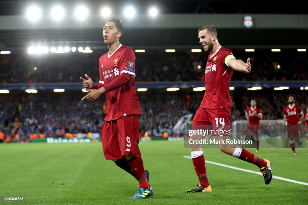 Liverpool FC v 1899 Hoffenheim - UEFA Champions League Qualifying Play-Offs Round: Second Leg