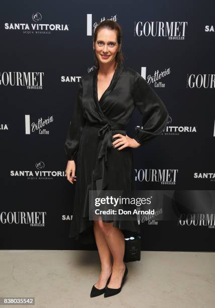 Sarah Oakes poses at the 2018 Gourmet Traveller National Restaurant Awards at Chin Chin Restaurant on August 23, 2017 in Sydney, Australia.