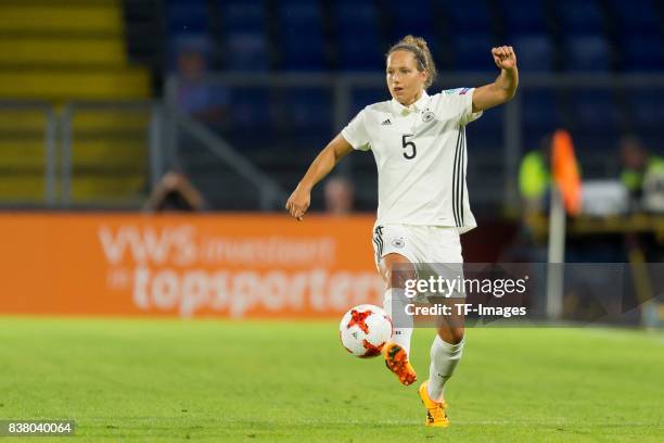 Babett Peter of Germany controls the ball during the Group B match between Germany and Sweden during the UEFA Women's Euro 2017 at Rat Verlegh...