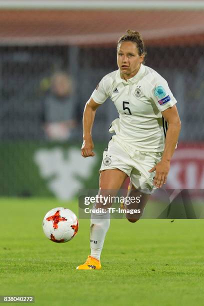 Babett Peter of Germany controls the ball during the Group B match between Germany and Sweden during the UEFA Women's Euro 2017 at Rat Verlegh...