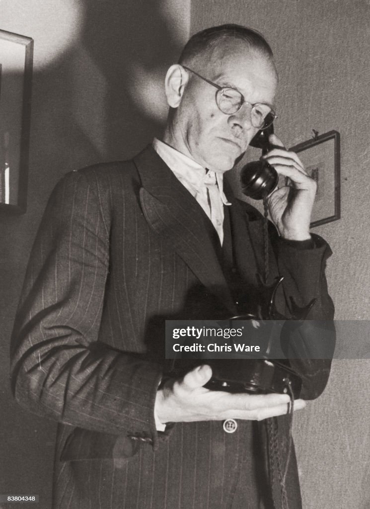 Alois Hitler, Jr. , halfbrother to Adolf Hitler, receives a